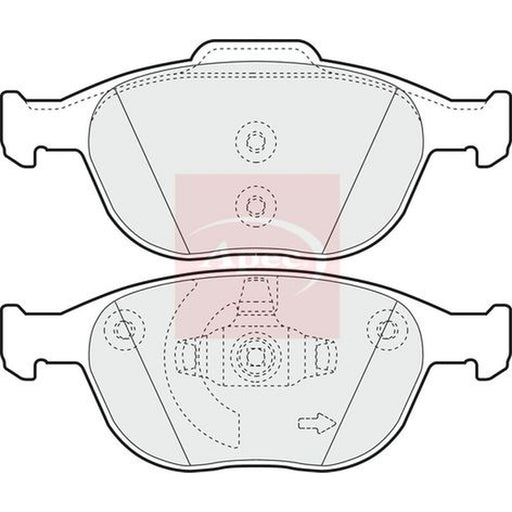 Apec Front Vented & Rear Vented Brake Discs & Pads fits Ford Fiesta V 2005-2008