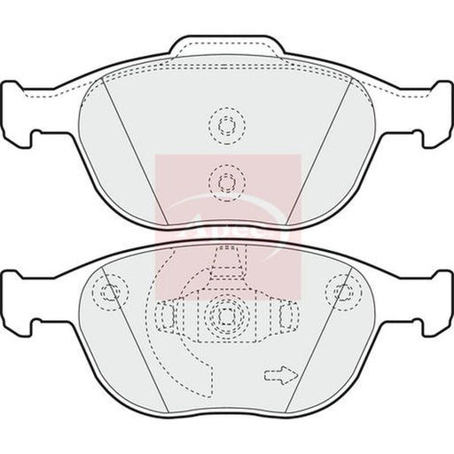 Apec Front Brake Pad Set PAD1326