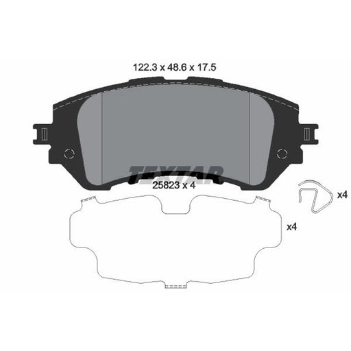 Textar Front Brake Pad Set 2582301