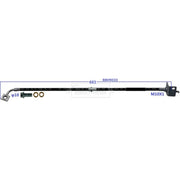 Borg & Beck Brake Hydraulic Hose Line Front Right BBH9033