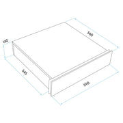 Baridi Integrated Warming Drawer 60cm - Black DH201 Baridi - Dynamic Drive