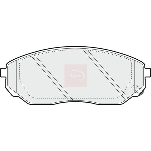 Apec Front Brake Vented Discs & Pads fits Kia Sorento I 2002-2011 2.4 2.5 3.5