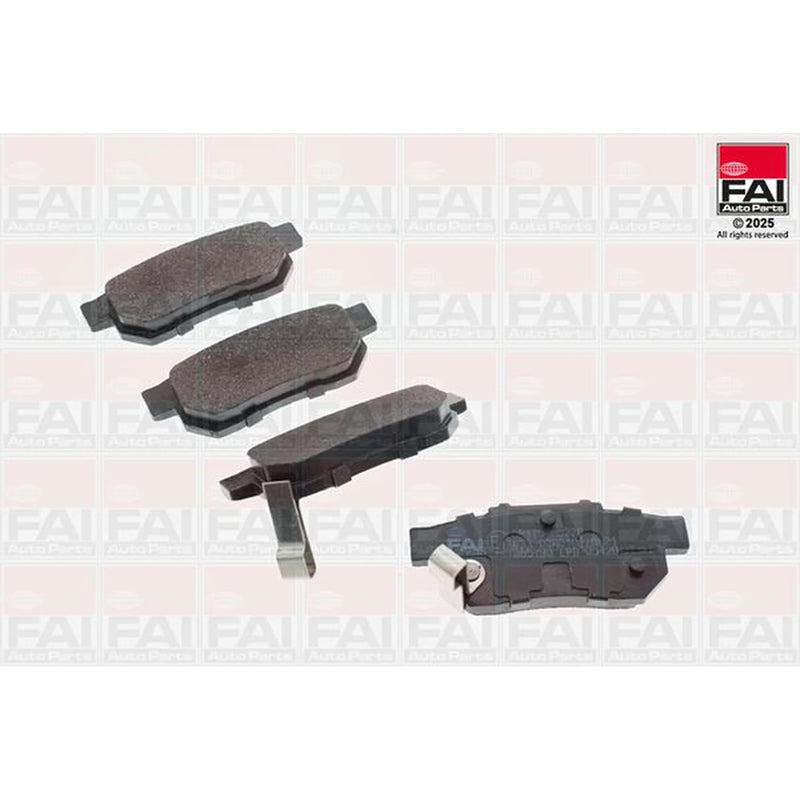 FAI Rear Brake Solid Discs & Pads fits Honda Jazz II 2002-2008 1.2 1.3 1.4