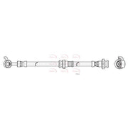 Apec Brake Hydraulic Hose Line Front Right fits Nissan Micra V 2016 on