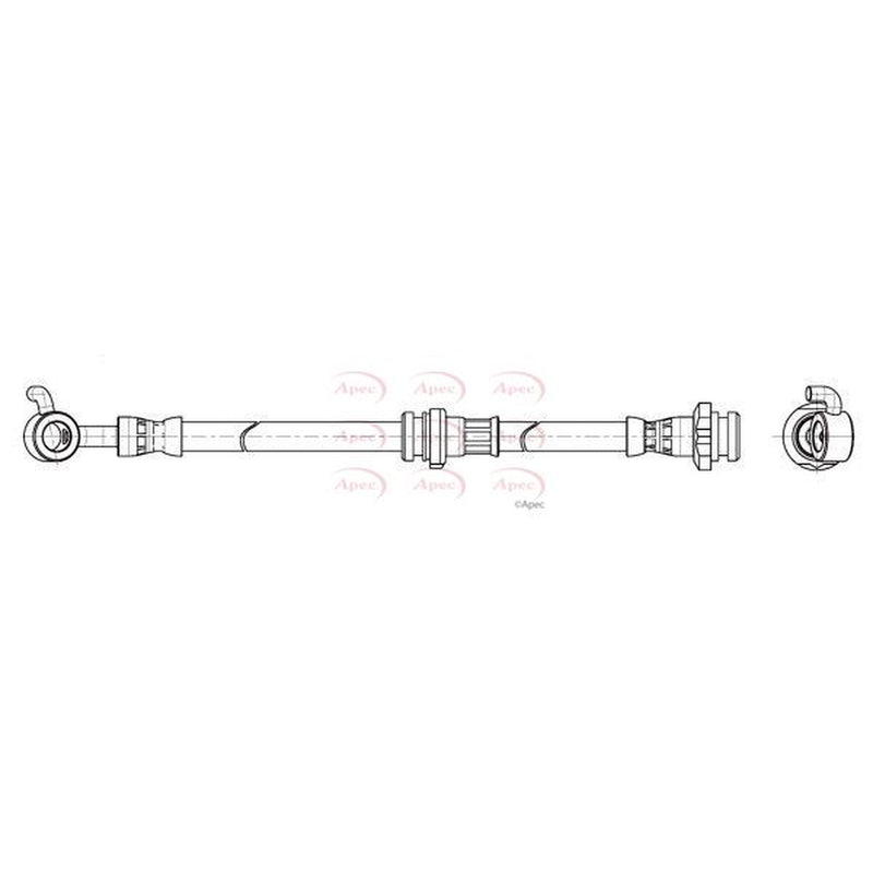 Apec Brake Hydraulic Hose Line Front Right fits Nissan Micra V 2016 on