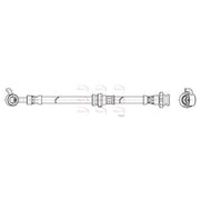 Apec Brake Hydraulic Hose Line Front Right HOS4452