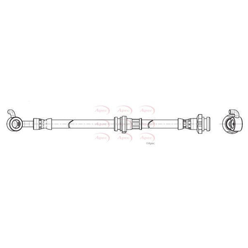 Apec Brake Hydraulic Hose Line Front Right fits Nissan Micra V 2016 on
