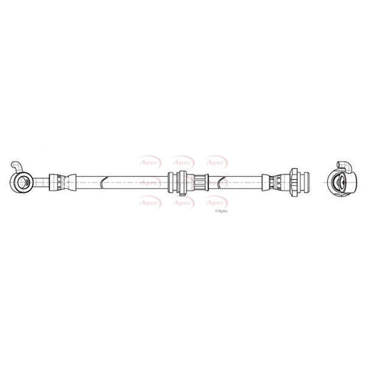 Apec Brake Hydraulic Hose Line Front Right HOS4452