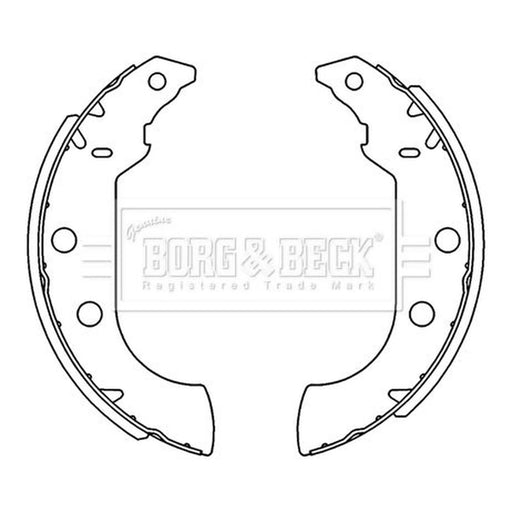 Borg & Beck Brake Shoe Set Axle Kit BBS6231