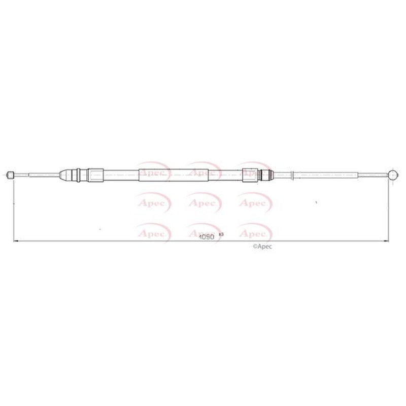 Apec Handbrake Cable Left Rear fits BMW Z4 2006-2008 3.0