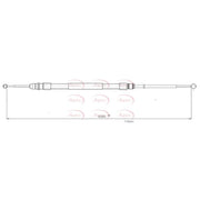Apec Handbrake Cable Right Rear CAB1811