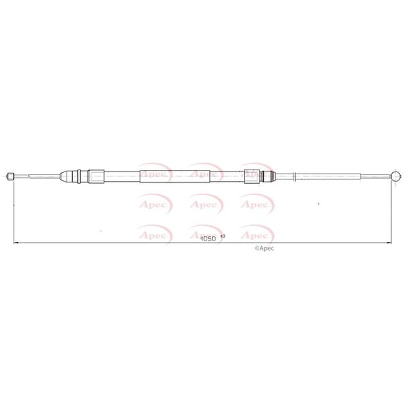 Apec Handbrake Cable Right Rear CAB1811