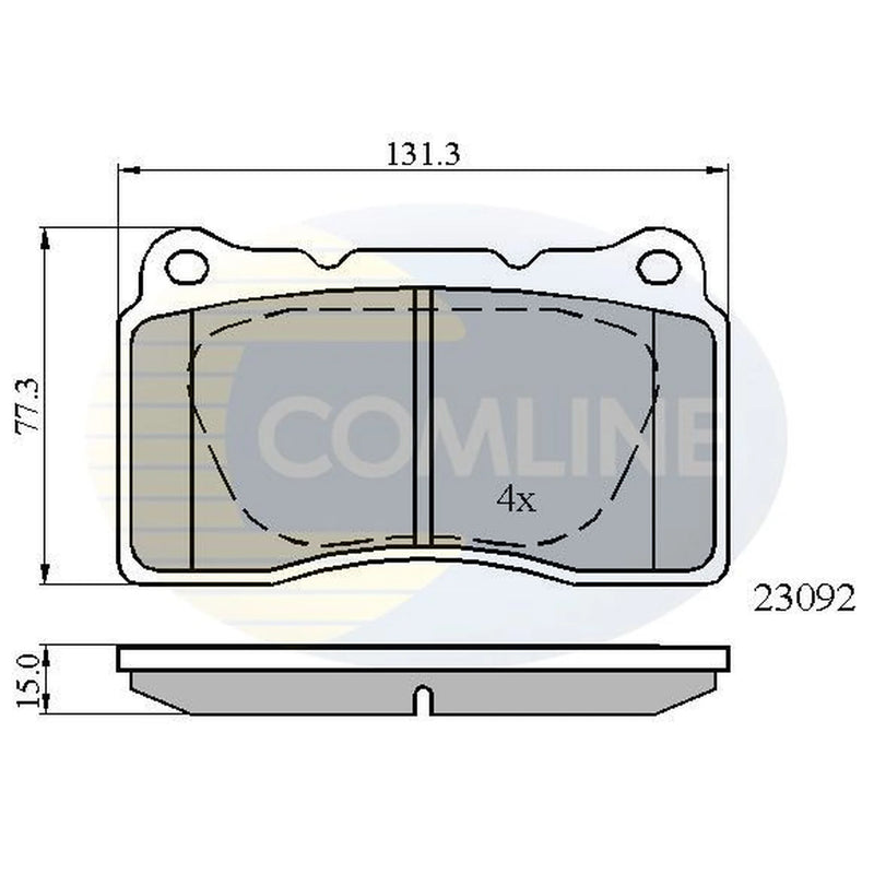 Comline Front Brake Discs & Pads fits Renault Megane III 2008-2016 2.0
