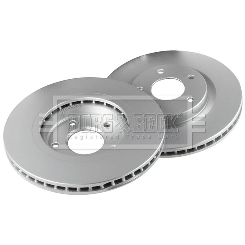 Borg & Beck Front & Rear Brake Discs & Pads fits Nissan Qashqai I 2007-2013