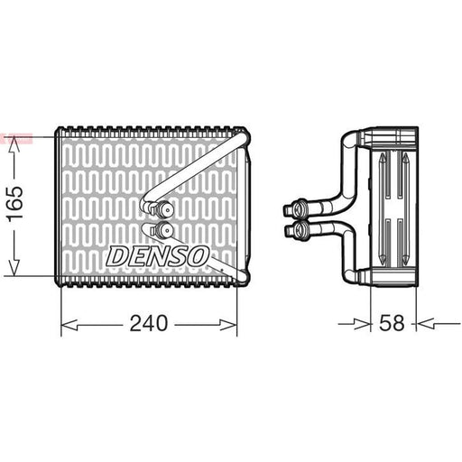 Denso Air Conditioning Evaporator fits Fiat Idea 2003-2005 1.2 1.3 1.4 1.9