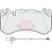 Apec Front Brake Pad Set fits Audi A6 C6 2008-2010
