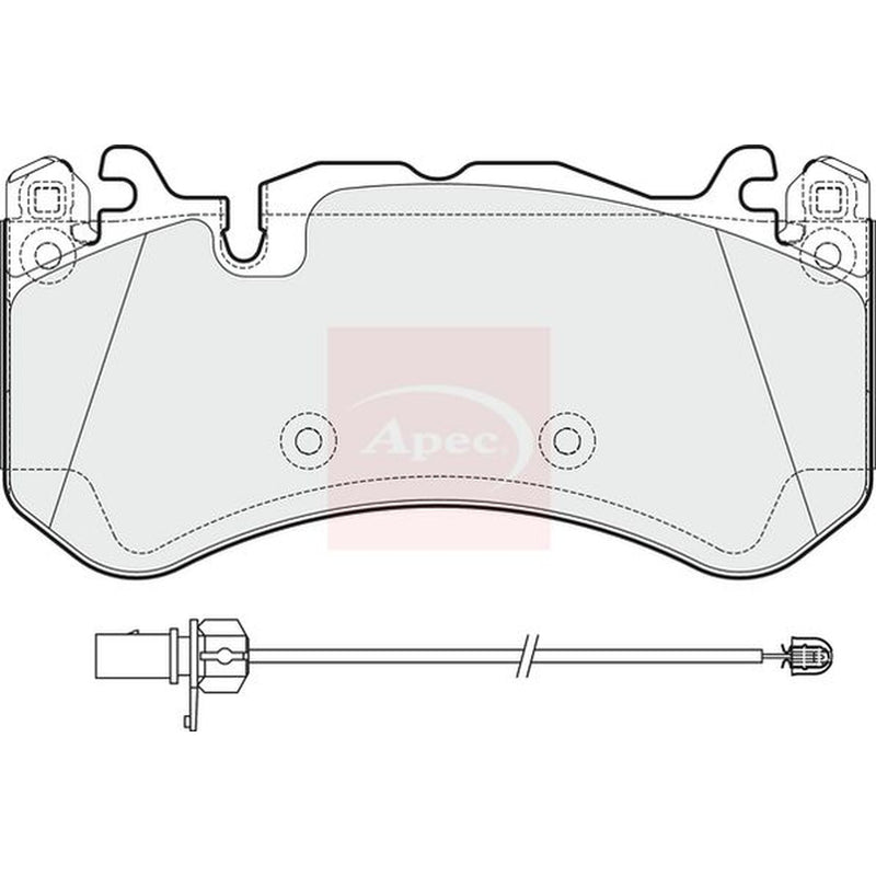 Apec Front Brake Pad Set fits Audi A6 C6 2008-2010