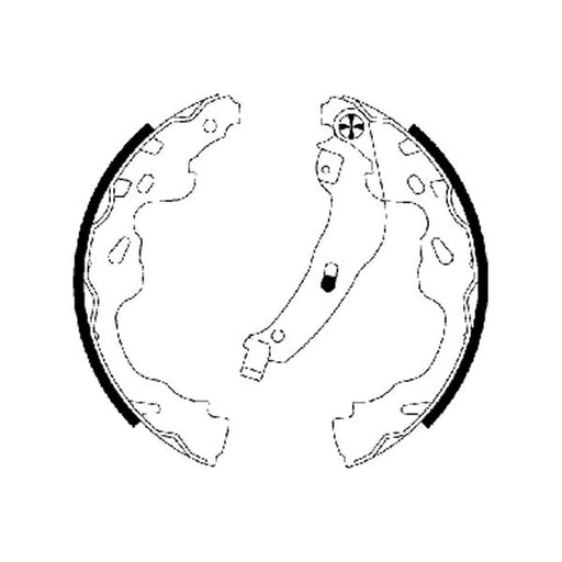 Mintex Brake Shoe Set Axle Kit fits Citroën C1 2005-2014 1.0 1.4