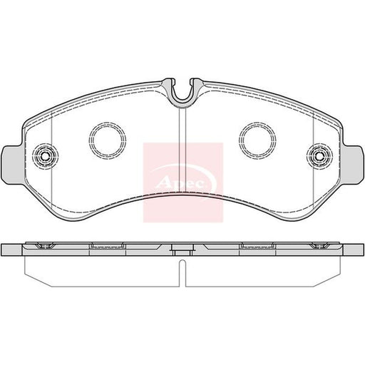 Apec Rear Brake Pad Set fits Mercedes-Benz Sprinter 3,5-T Tourer Bus 2018-2021