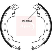 Apec Brake Shoe Set Axle Kit fits Daihatsu Delta Bus 1994-2001 1.8 2.2