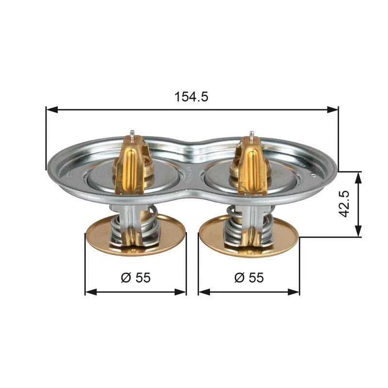 Gates Thermostat,Coolant outer TH51975/80G1