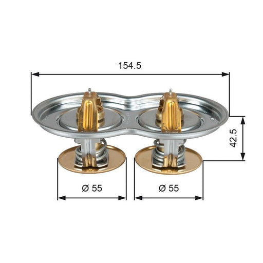 Gates Thermostat,Coolant outer TH51975/80G1