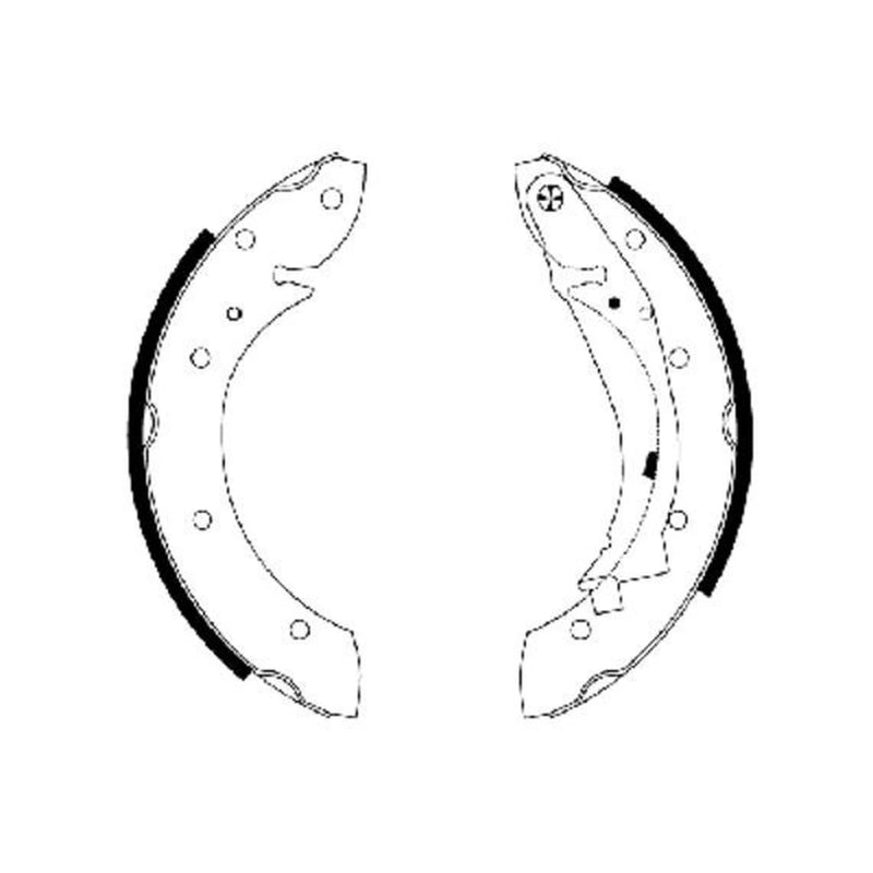 Mintex Brake Shoe Set Axle Kit fits Peugeot 405 1992-1999 1.4 1.6 1.8 1.9 2.0
