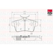 FAI Front & Rear Brake Discs & Pads fits Peugeot 3008 I 2009-2016 1.6 2.0