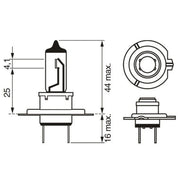 Bosch 12V 55W H7 Eco Plus 100 1 987 302 834