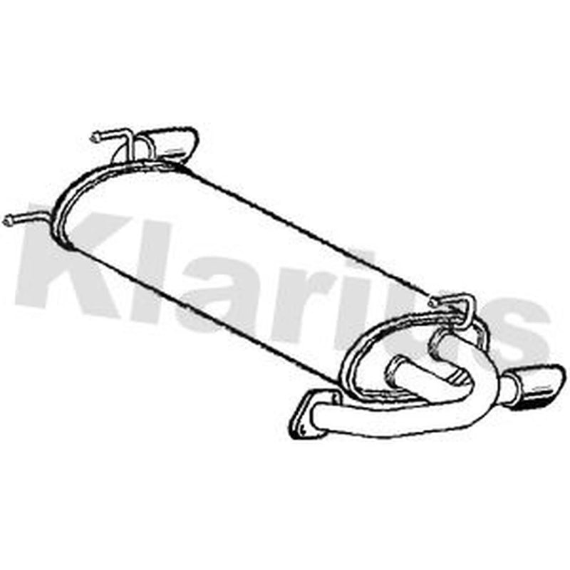 Klarius Box With Tail Pipe Rear fits Nissan 350Z 2003-2006 3.5