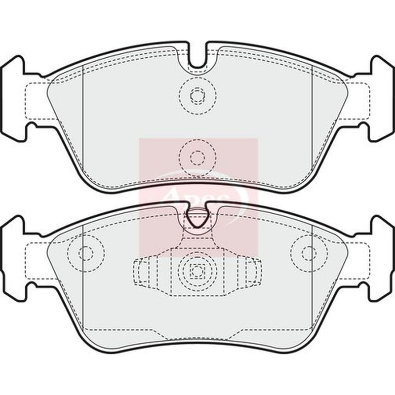 Apec Front Brake Pad Set fits BMW 1 2004-2011