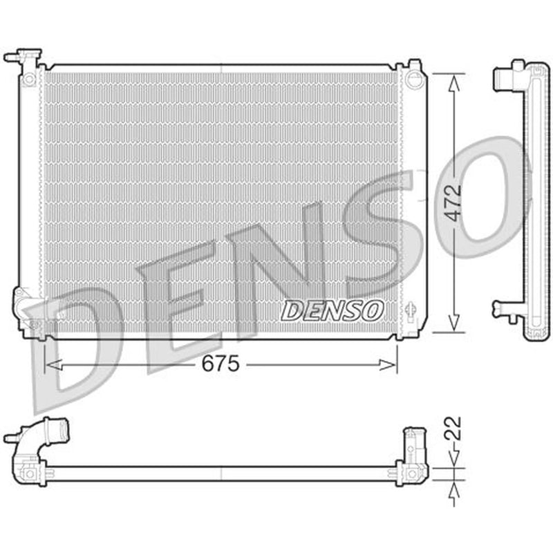 Denso Engine Radiator fits Lexus Rx 2005-2008