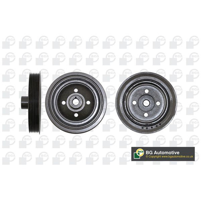 BGA Crank Shaft Belt Pulley fits Ford Courier Hatchback 2000-2003 1.8