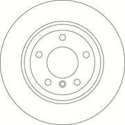 Abtex 2 x Vented Rear Brake Discs BD1516V-x2