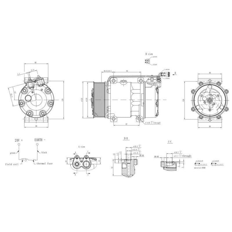 Hella Air Conditioning Compressor fits Scania G I 2012-2019