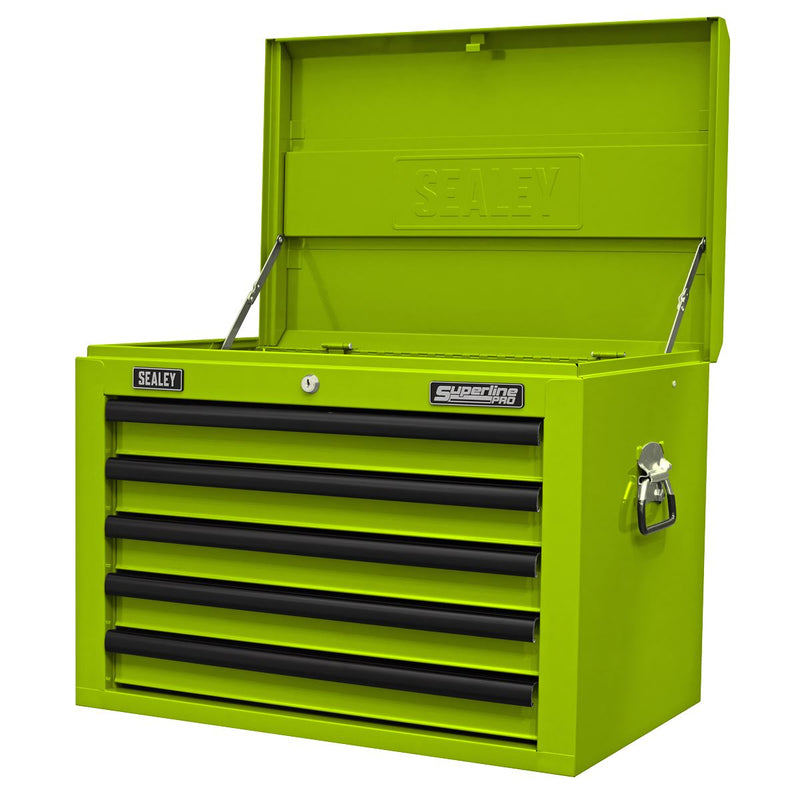 Superline Pro Superline PRO Topchest 5 Drawer - Green/Black AP26059THV Superline Pro - Dynamic Drive