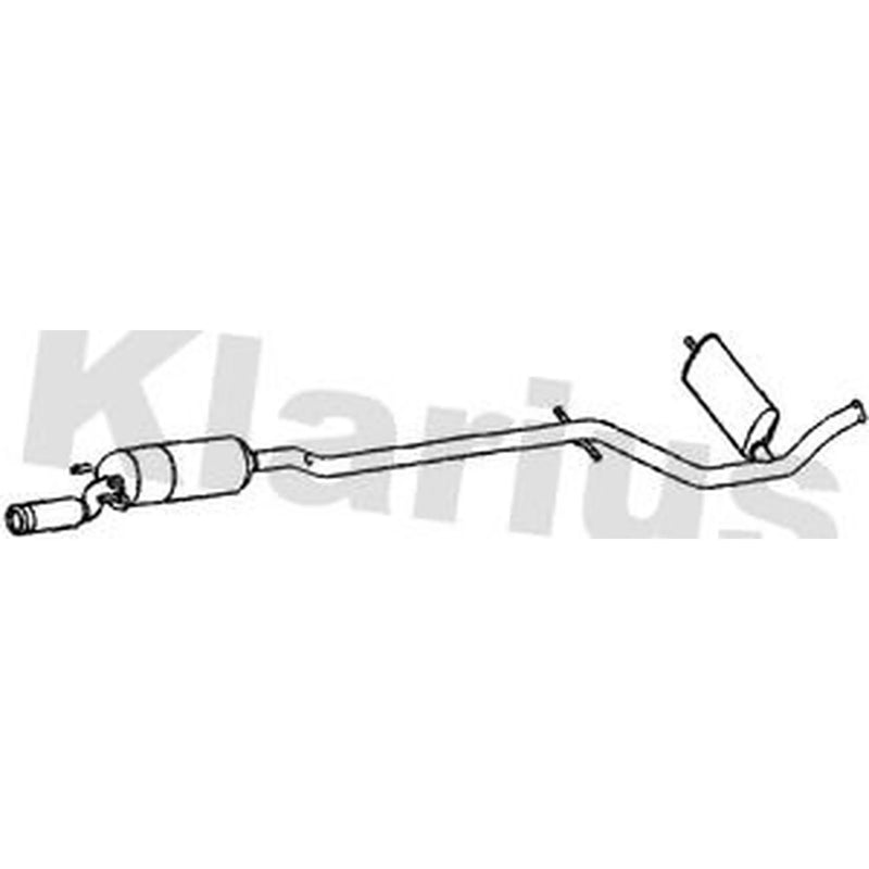 Klarius Catalyst Type Approved With Pipe Centre fits Peugeot 407 2004-2010 2.2