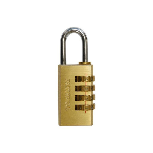 Faithfull Brass Combination Padlock 20mm Faithfull - NN4 Online
