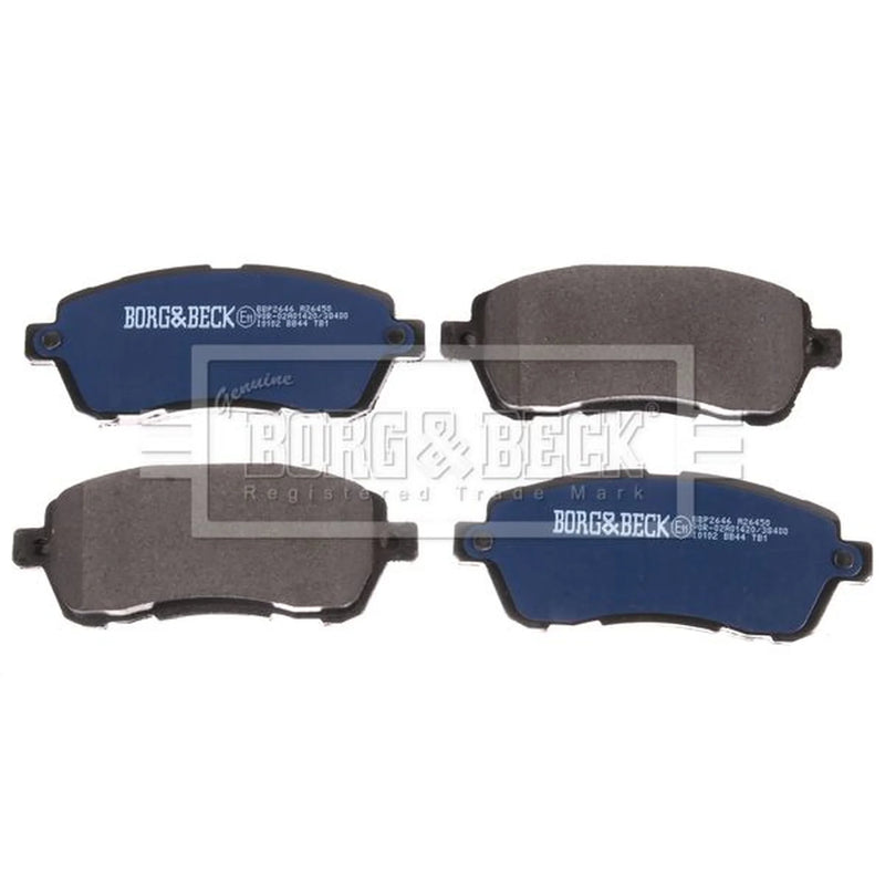 Borg & Beck Front Brake Vented Discs & Pads fits Ford Ka+ III 2016-2020 1.2 1.5