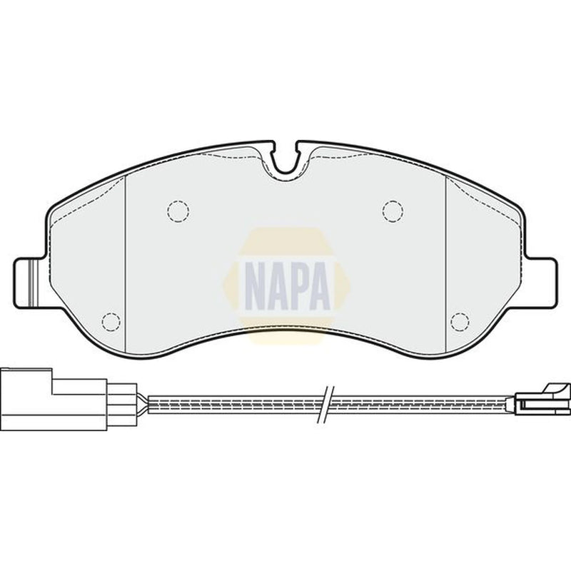 NAPA Front Brake Pad Set fits Ford Tourneo Custom V362 Bus 2012-2023 2.0 2.2
