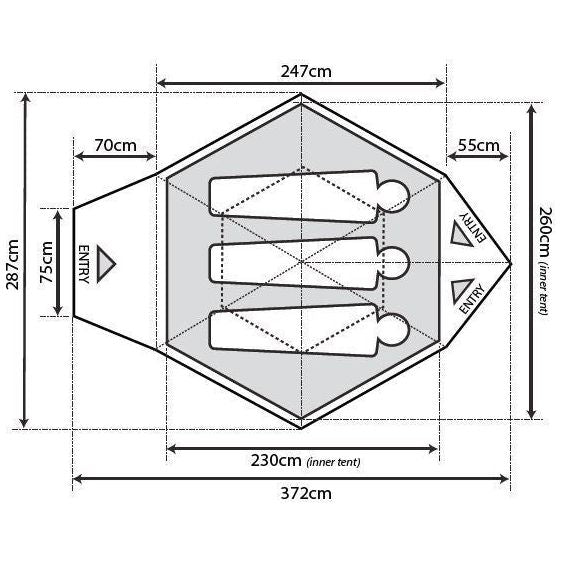 Outdoor Revolution Q 3.0+ Family Tent Outdoor Revolution - Dynamic Drive