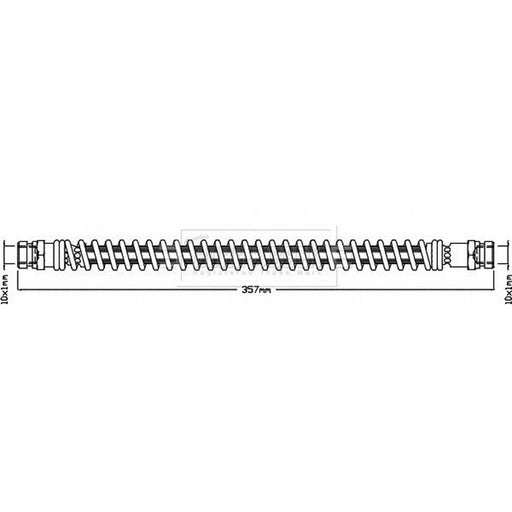 Borg & Beck Brake Hydraulic Hose Line inner BBH8438
