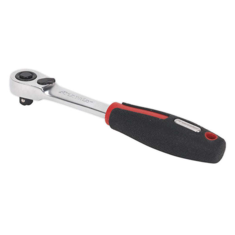 Sealey Ratchet Wrench 1/4"Sq Drive Compact Head 72-Tooth Flip Rev AK8980 Sealey  - Dynamic Drive