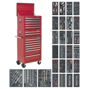 Tool Chest Combination 14 Drawer with 1179pc Tool Kit - Red Sealey - NN4 Online