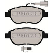 Juratek Front Brake Pad Set fits Abarth 500 / 595 / 695 2008 on 1.4