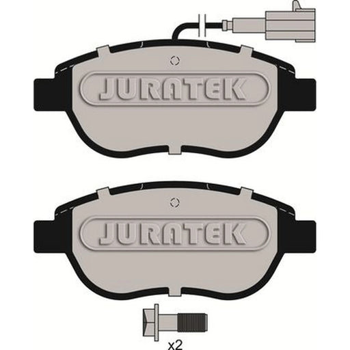 Juratek Front Brake Pad Set fits Abarth 500 / 595 / 695 2008 on 1.4