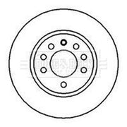 Borg & Beck Front & Rear Brake Discs & Pads fits Opel Astra J 2012-2015 1.7