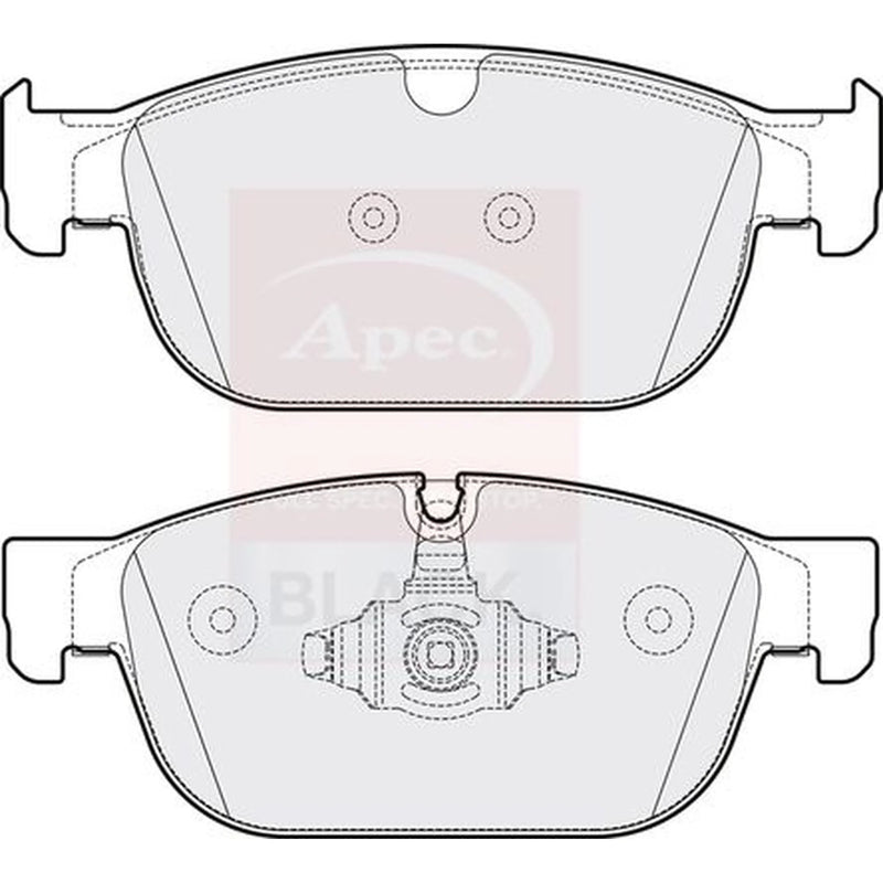 Apec Black Front Brake Pad Set fits Polestar Polestar 2 2019-2023