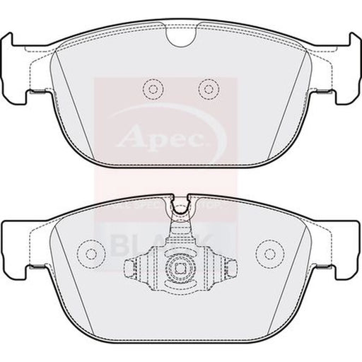 Apec Black Front Brake Pad Set fits Polestar Polestar 2 2019-2023