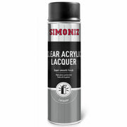 4x Simoniz Clear Acrylic Lacquer Smooth High Gloss Aerosol Spray Paint 500ml Simoniz  - Dynamic Drive